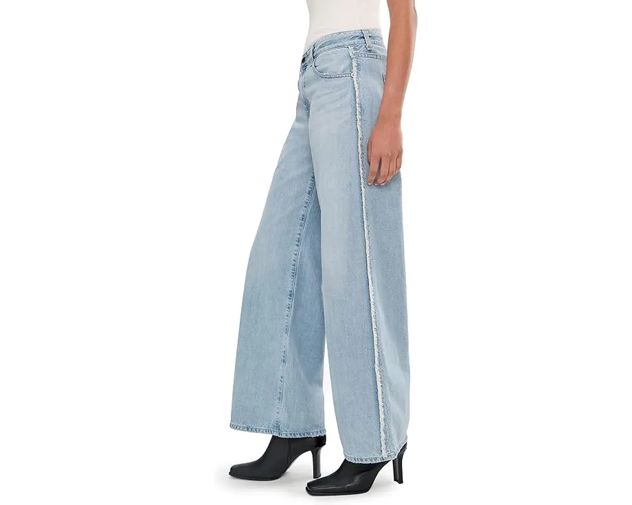 Широкие джинсы AG Saige Mid-Rise Wide Leg с высокой талией