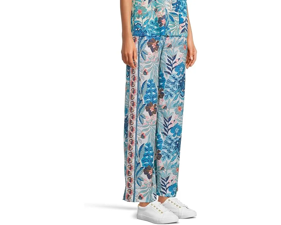 Lilly Palazzo Bal Harbour с прямыми брюками и эластичным поясом на средней посадке