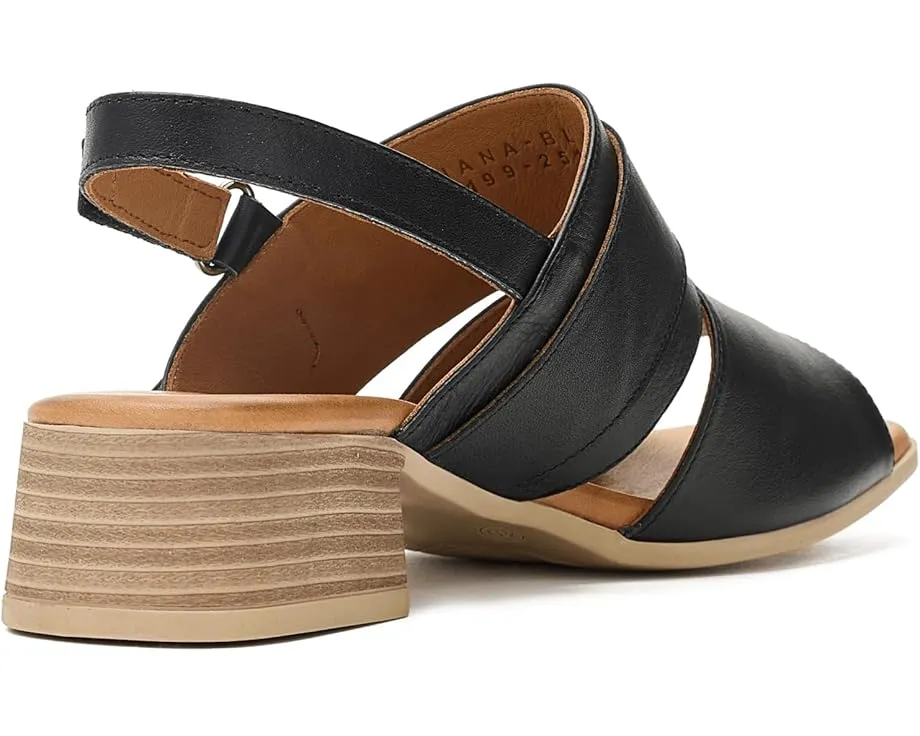 Кожаные сандалии Spring Step Acoliana на устойчивом каблуке с регулируемой задней лямкой
