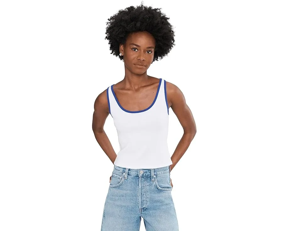 Топ Moxie Free People с круглым вырезом и ретро швом на спине