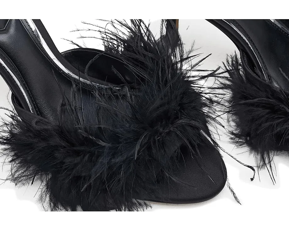 Сандалии-мюли Vince Camuto Paelly на высоком каблуке с перьями