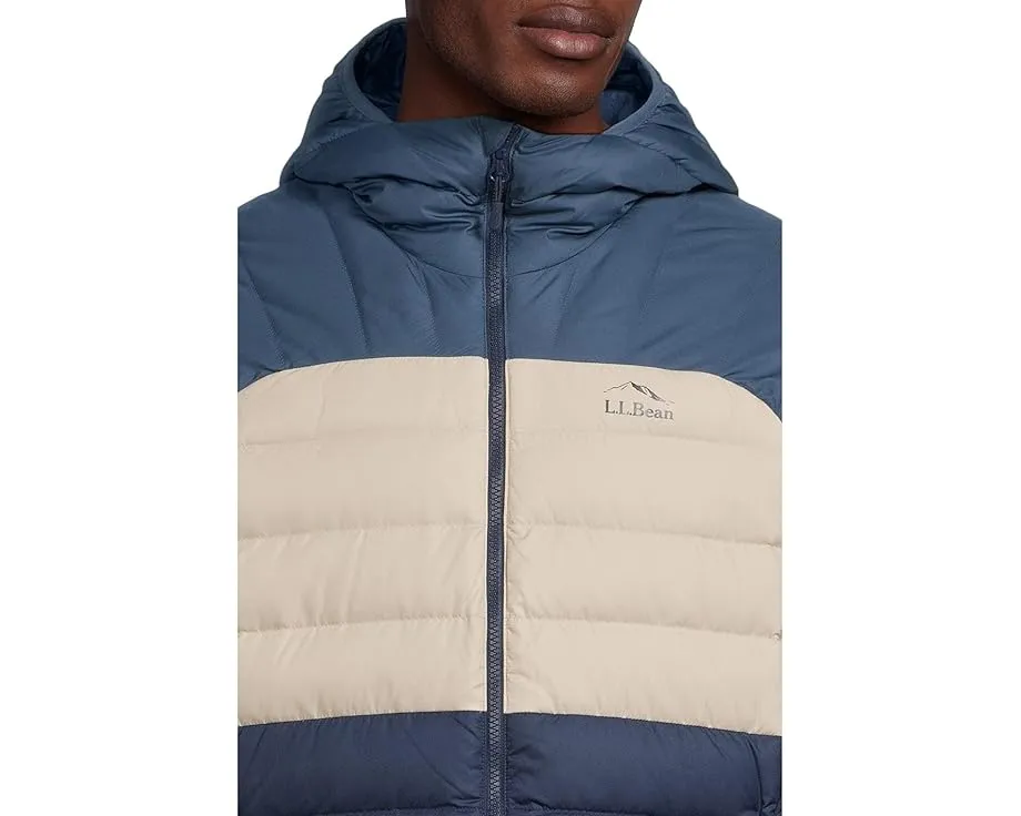 Пуховая куртка L.L.Bean Bean's Down Hooded Color-Block с переработанными материалами