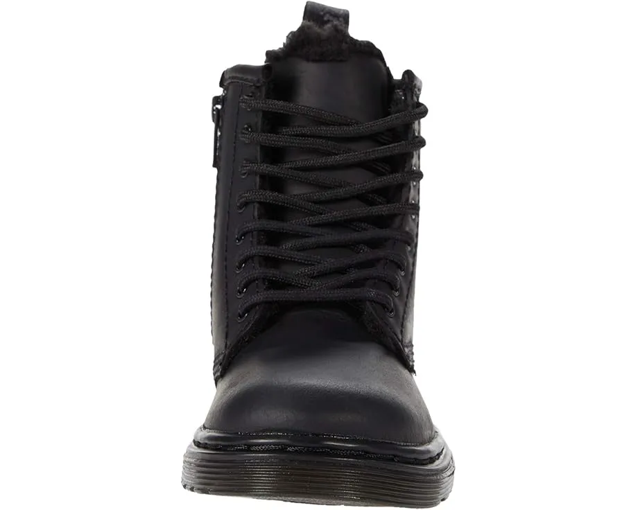 Dr. Martens 1460 Serena Mono T детские ботинки на шнуровке с искусственным мехом