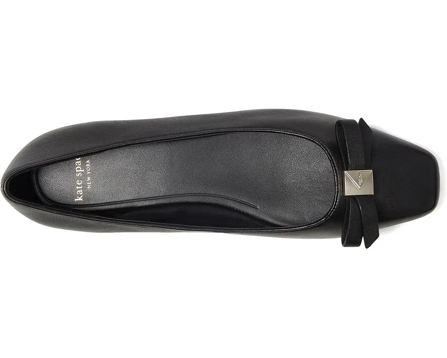 Балетки Kate Spade New York Deco Bow из гладкой кожи с бантом