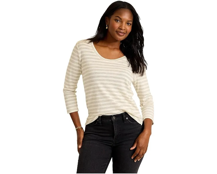 Футболка Ashby Isles Metallic Stripe с металлизированной нитью и короткими рукавами