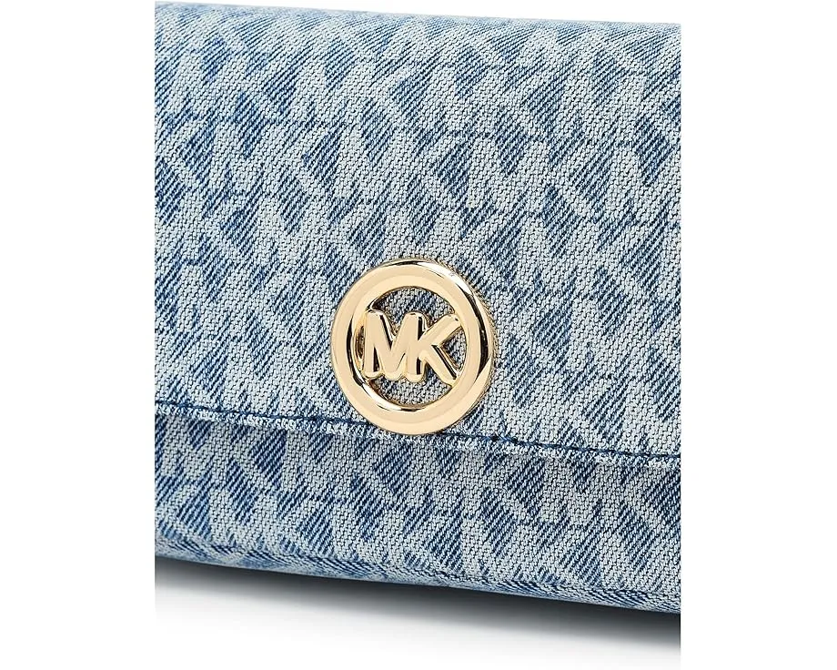 Маленькая сумка кроссбоди Nolita Small Flap Chain Crossbody из денима MICHAEL Michael Kors