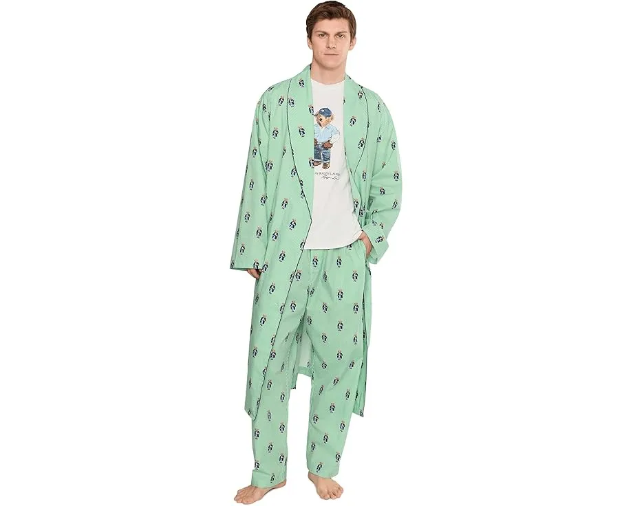 Халат Polo Ralph Lauren Woven Bear с принтом медведей