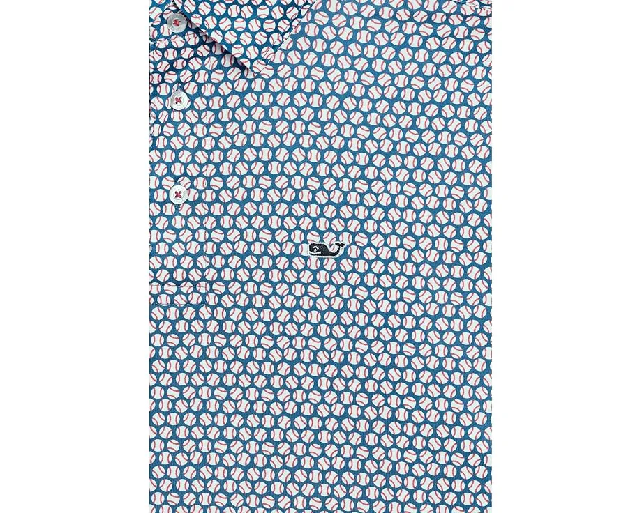 Vineyard Vines поло Printed Sankaty для детей с защитой UPF50+