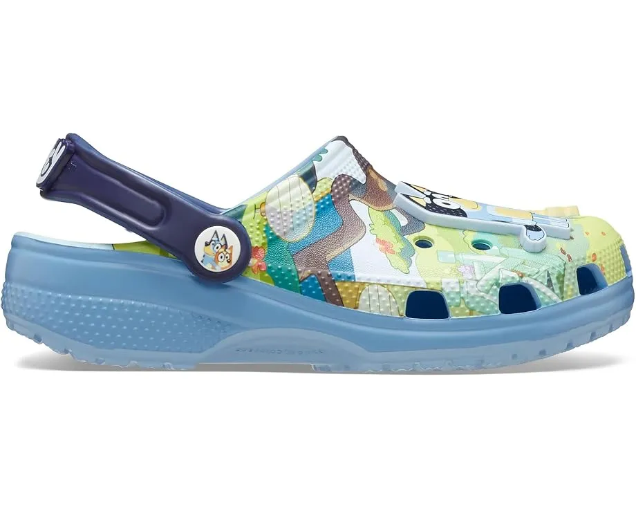 Классические сабо Crocs Bluey для детей с принтом и шармами