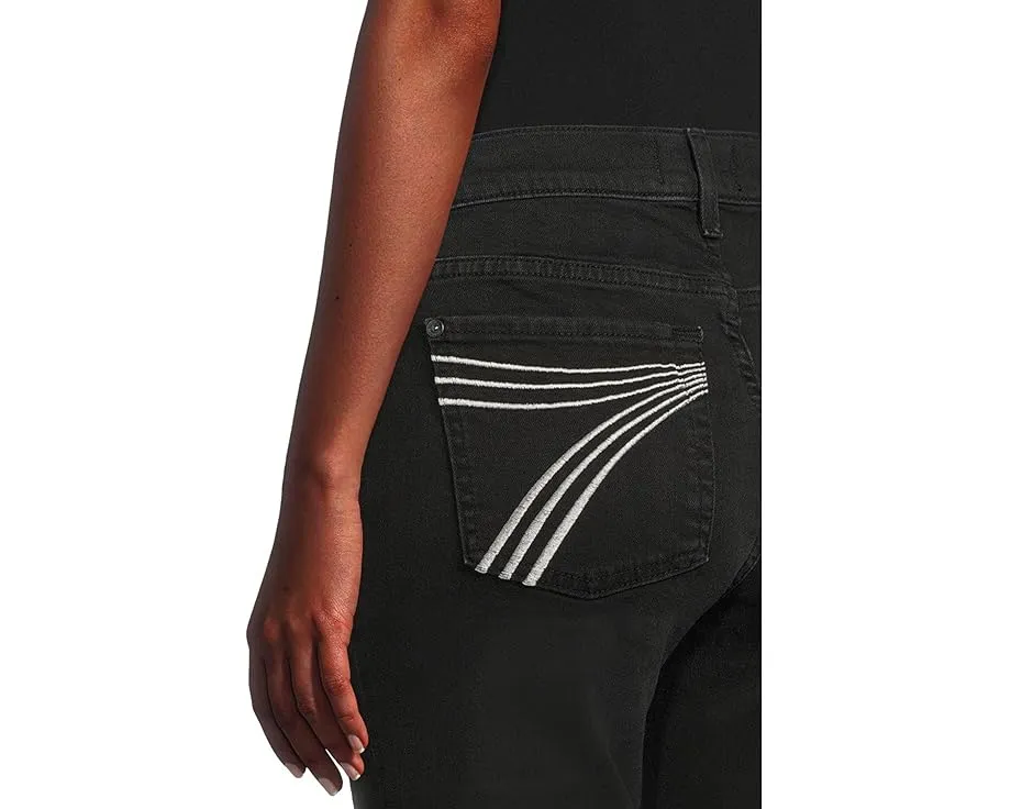 Джинсы 7 For All Mankind Dojo Tailorless с высокой талией и расклешенным силуэтом