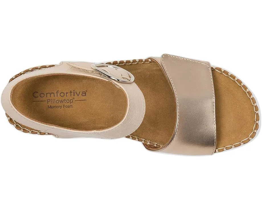 Comfortiva Eldorah элегантные сандалии на пробковом каблуке с мягкой стелькой