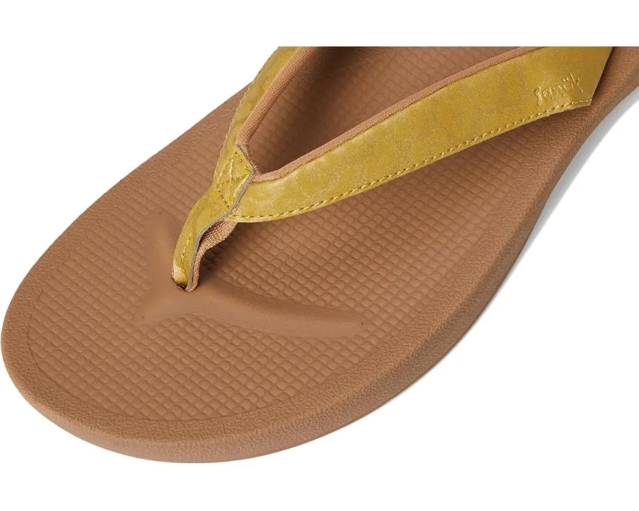 Сандалии Sanuk Cosmic Shores Leopard с металлическим принтом и стелькой из пены Bloom