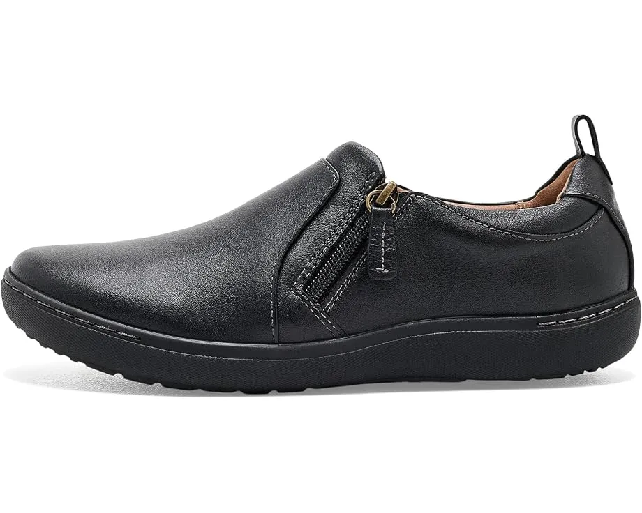 Кеды Clarks Nalle Lilac на шнуровке из черной кожи