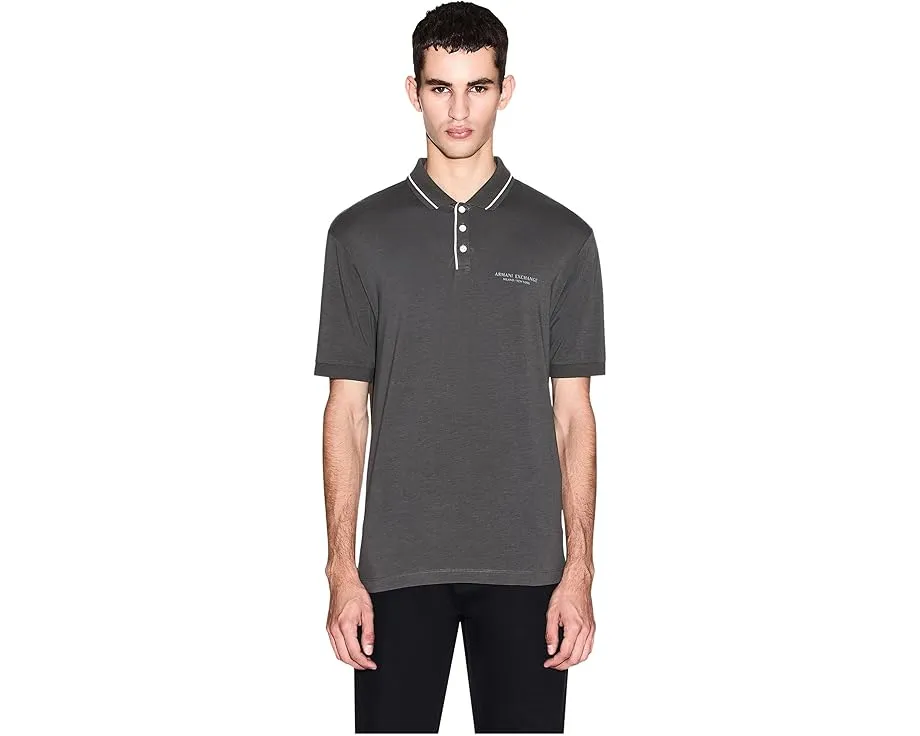 Поло Milano New York Logo с контрастным принтом Armani Exchange
