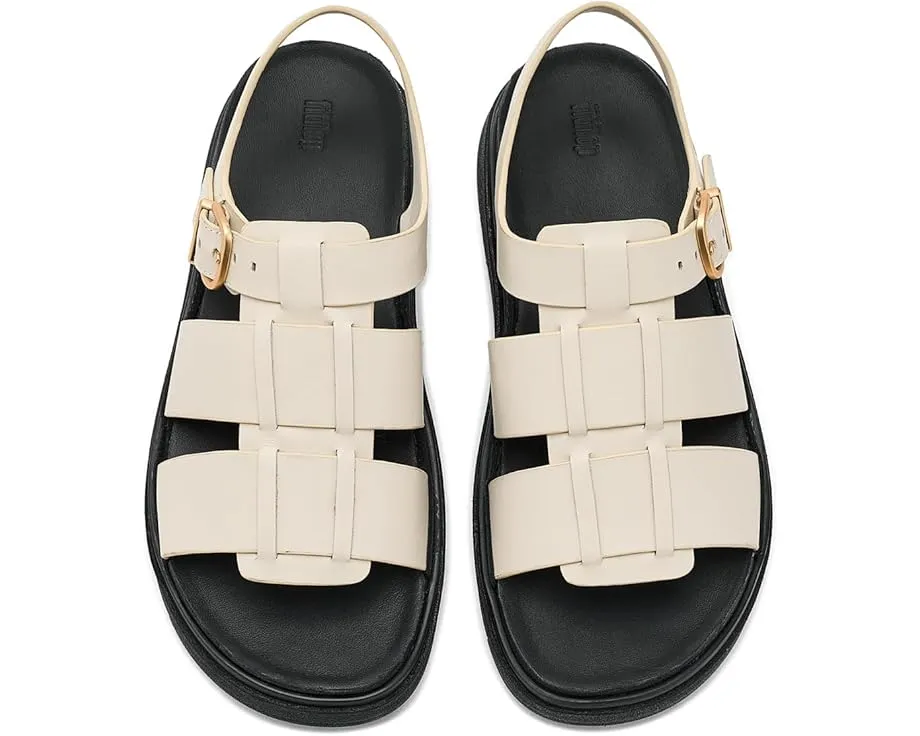 Кожаные сандалии Fisherman Gen-FF FitFlop с переплетенными ремешками и массивной подошвой