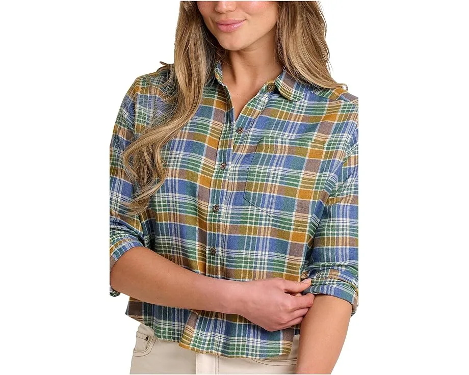 Фланелевая рубашка Toad&Co свободного кроя с длинным рукавом