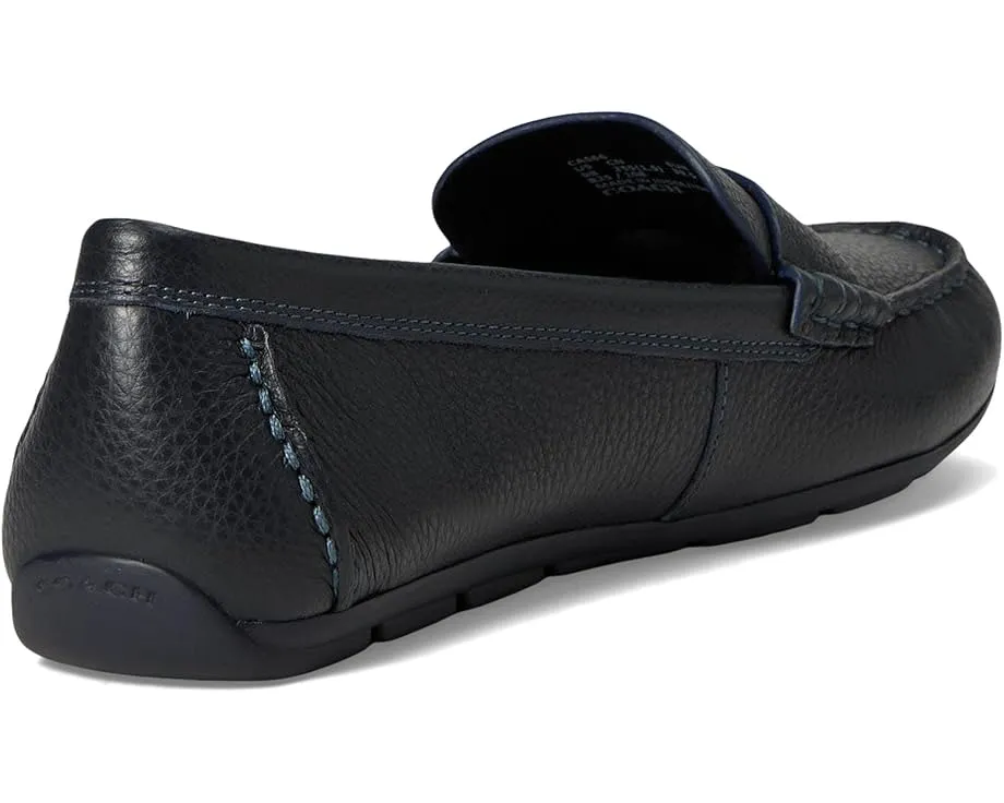 Мокасины COACH Sculpted C Leather Driver из кожи с логотипом на стельке