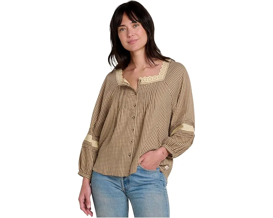 Блуза Toad&Co Manzana Peasant из органического хлопка с квадратным вырезом