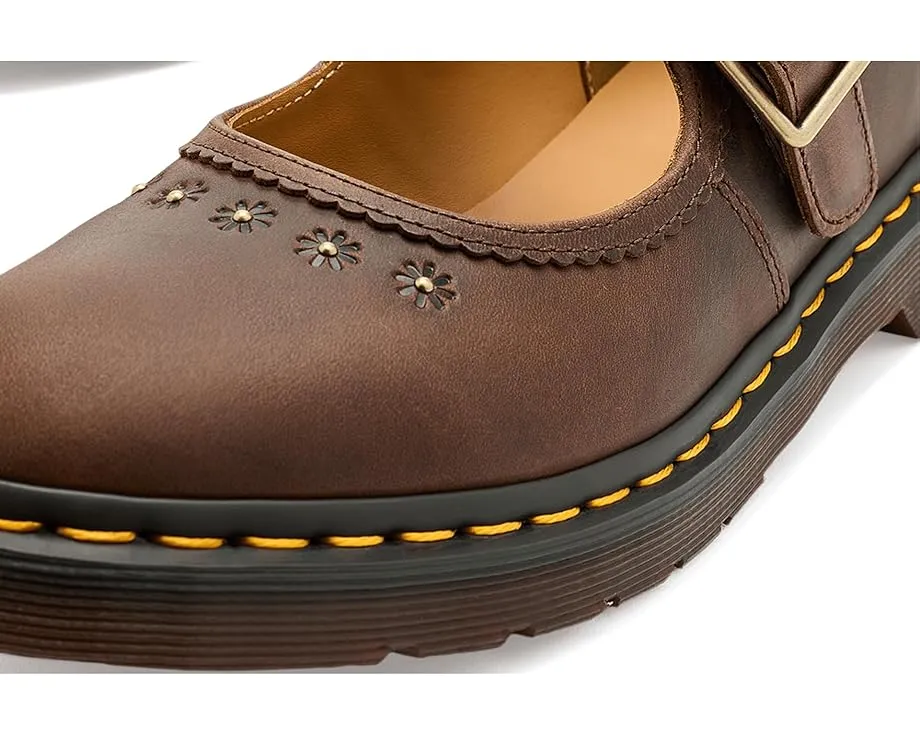 Туфли Dr. Martens Mary Jane Flower с рельефным цветочным узором