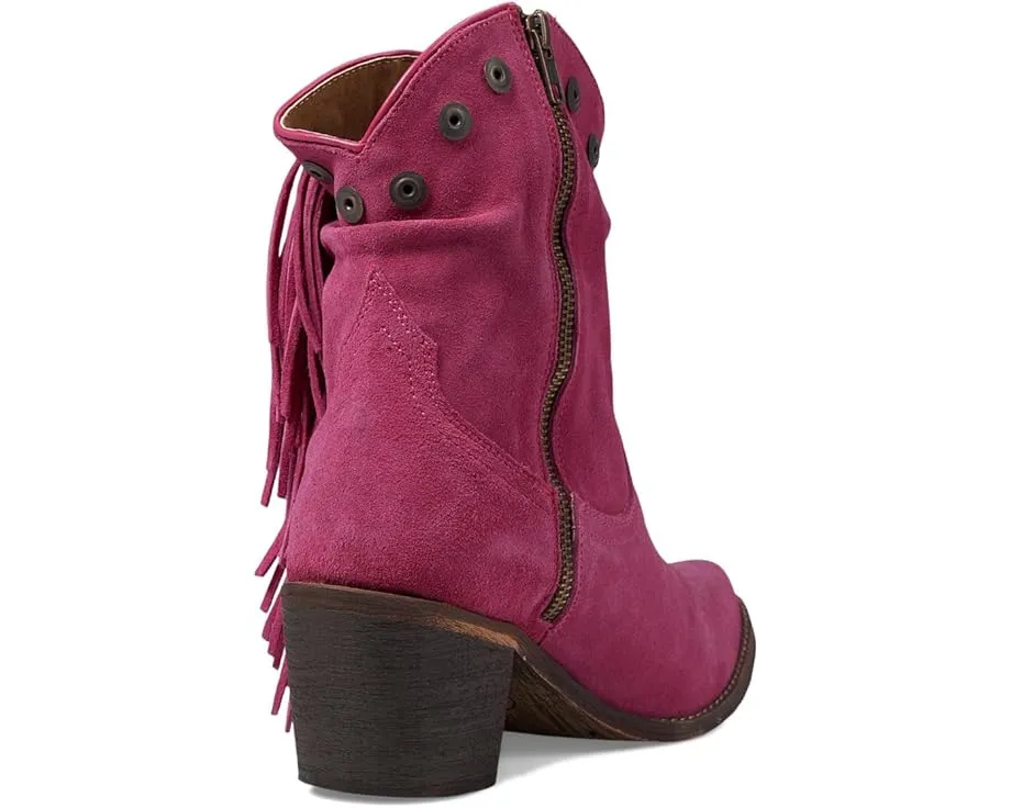 Сапоги Corral Boots Q0302 с бахромой и замшевыми заклепками на молнии