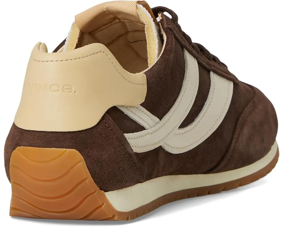 Кроссовки Vince Oasis Runner из замши с волнообразным рисунком подошвы