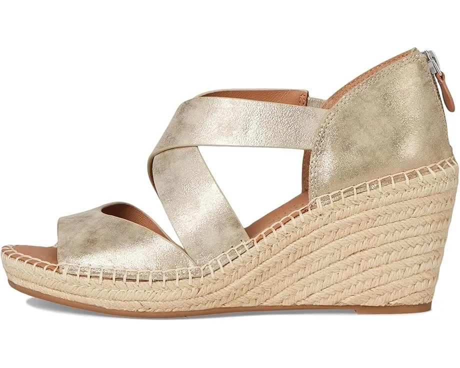 Сандалии Gentle Souls Corinne на плетеной танкетке с застежкой-молнией