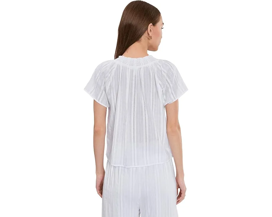 Блуза Splendid Meadow из мягкой ткани с V-образным вырезом и короткими рукавами
