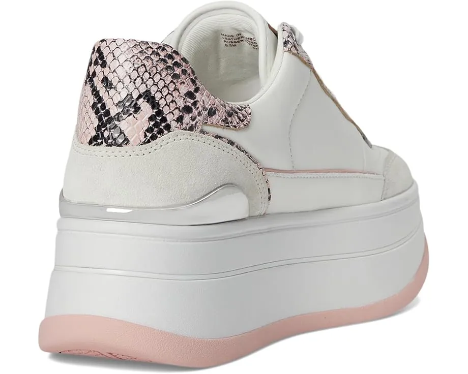 Кроссовки MICHAEL Michael Kors Hayes Lace Up на платформе с металлическим ПВХ верхом