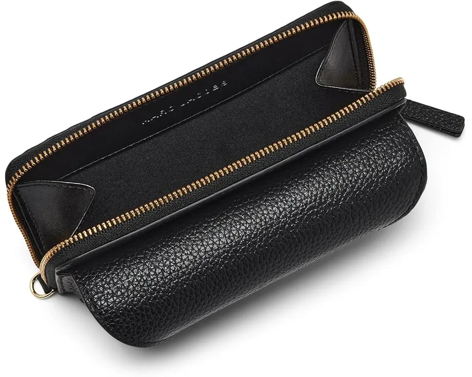 Кожаный чехол для очков Marc Jacobs с двумя отделениями и шестью карманами