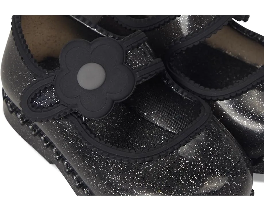 Балетки Hip Ballerina с аппликацией цветка и липучкой Mini Melissa