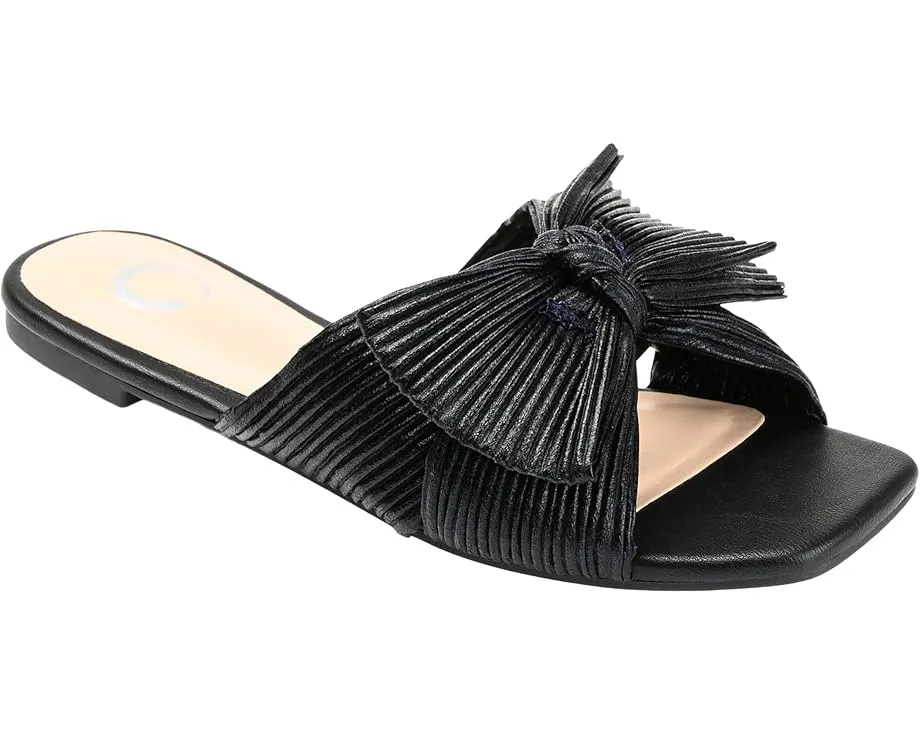 Босоножки Serlina с квадратным носком и бантом на устойчивом каблуке Journee Collection