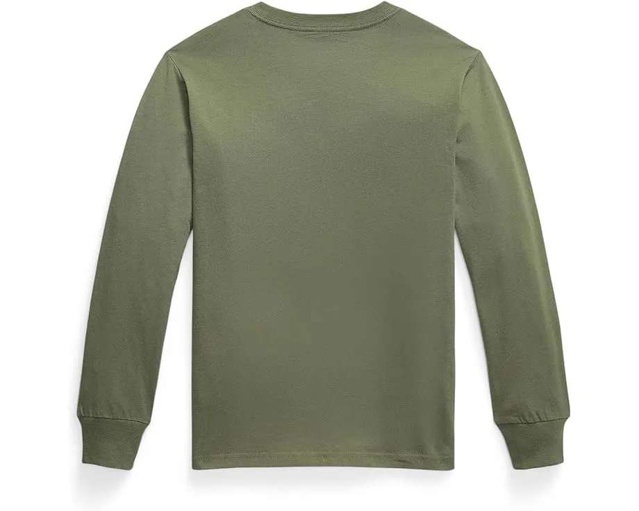 Хлопковая футболка с длинным рукавом Polo Ralph Lauren Kids для старших детей