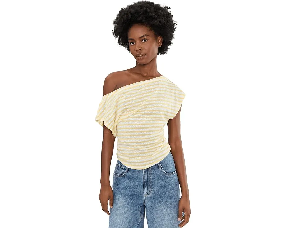 Топ Free People Ellie Black Combo с открытыми плечами