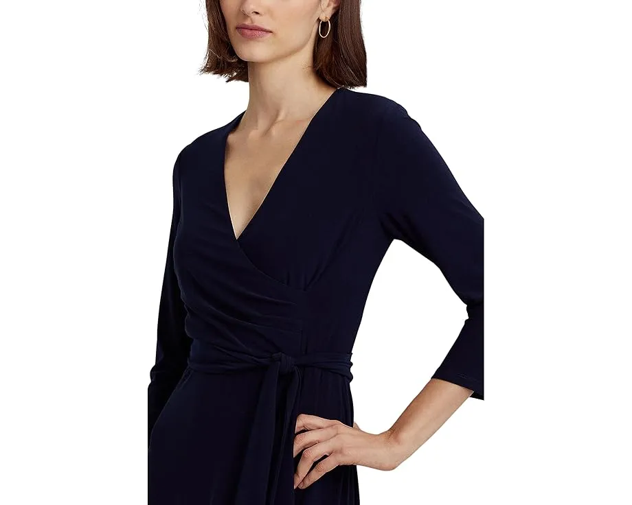 Платье миди Lauren Ralph Lauren из джерси с запахом