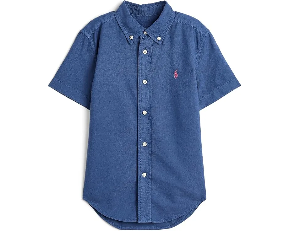 Polo Ralph Lauren Оксфордская рубашка из коттона с вываренной отделкой для малышей