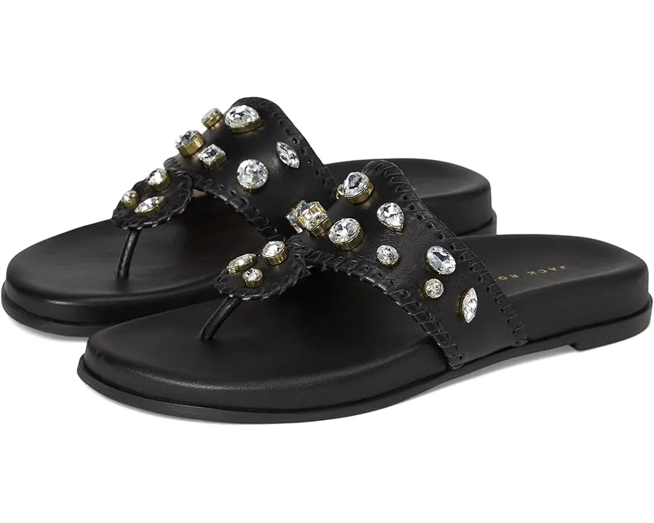 Сандалии Jacks Sport Jeweled с кожаным верхом и стразом Jack Rogers