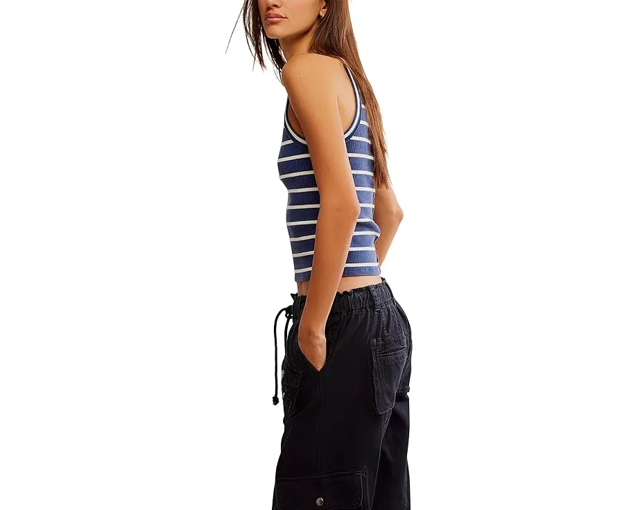 Топ Free People Mia в полоску с облегающим кроем