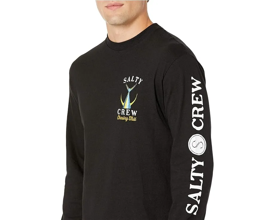 Лонгслив Salty Crew Tailed с принтом для рыбалки из хлопка
