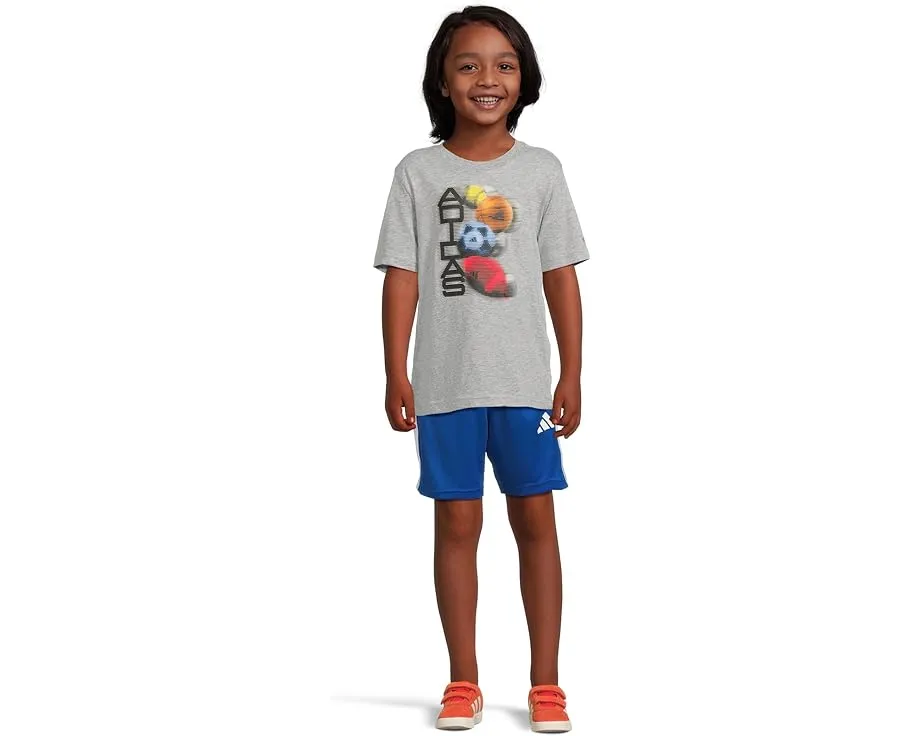 Шорты adidas Kids Essentials с 3 полосами из переработанной сетки