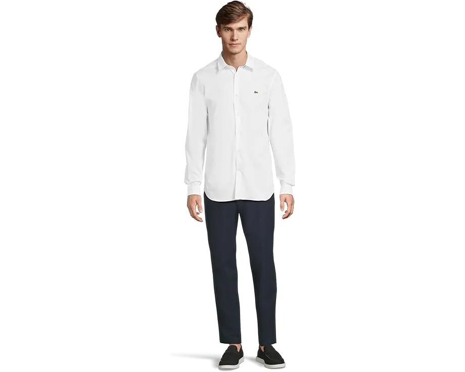 Lacoste рубашка Slim Fit Stretch Cotton Poplin приталенного кроя