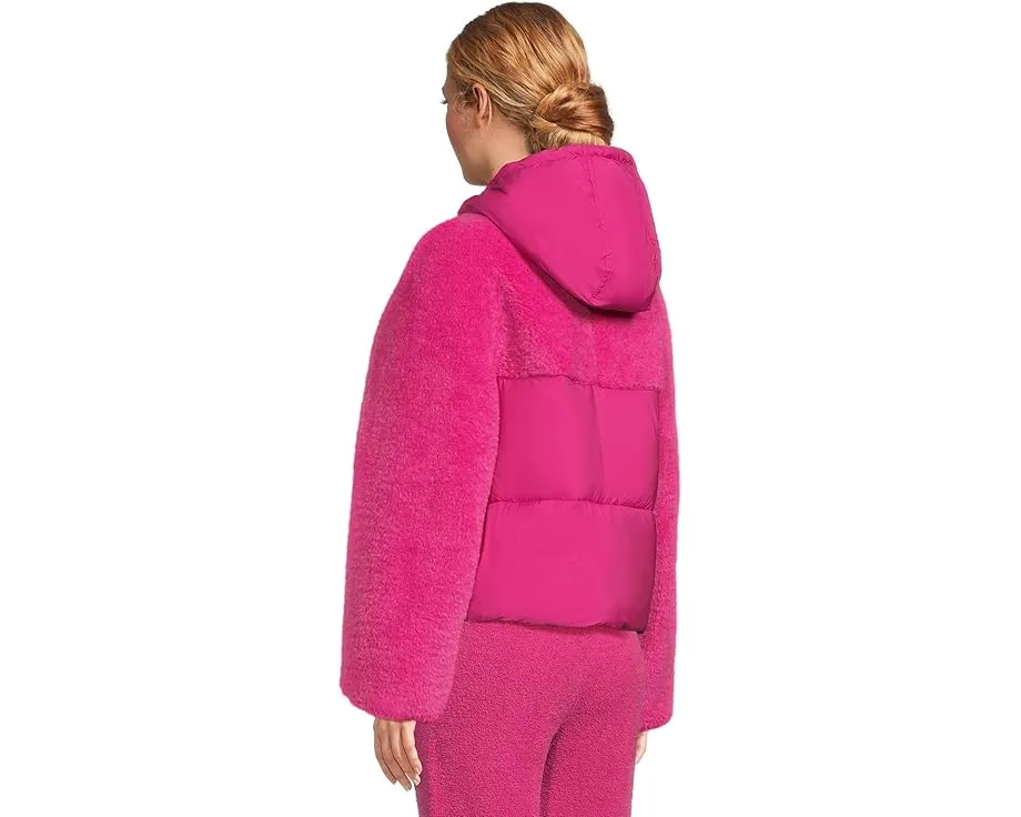 Пуховик UGG Mykah Uggbraid с капюшоном и водоотталкивающей тканью