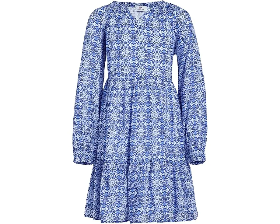 Детское платье Vineyard Vines Tessa с ярусами