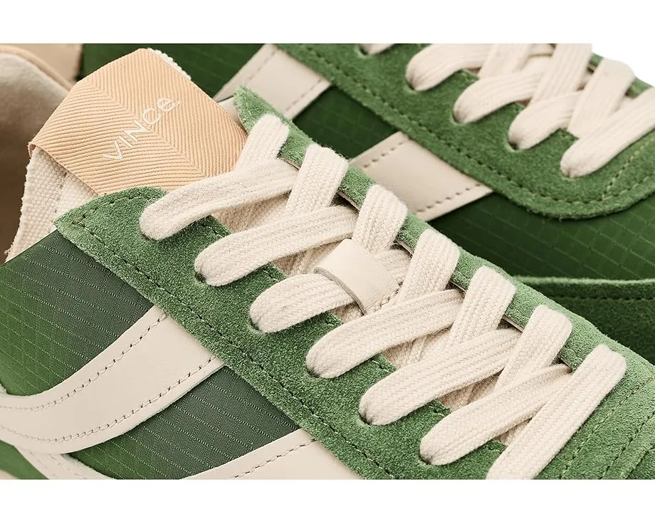 Кроссовки Vince Oasis Runner-W на шнуровке из мягкой кожи с контрастными деталями