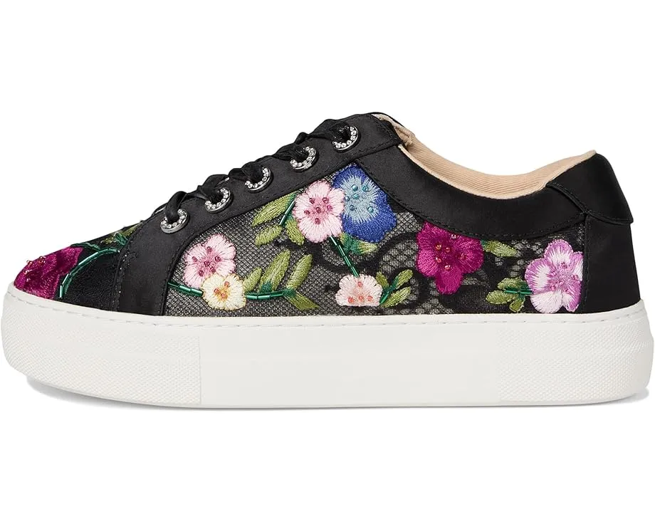Кроссовки Jayla с вышивкой цветов на платформе