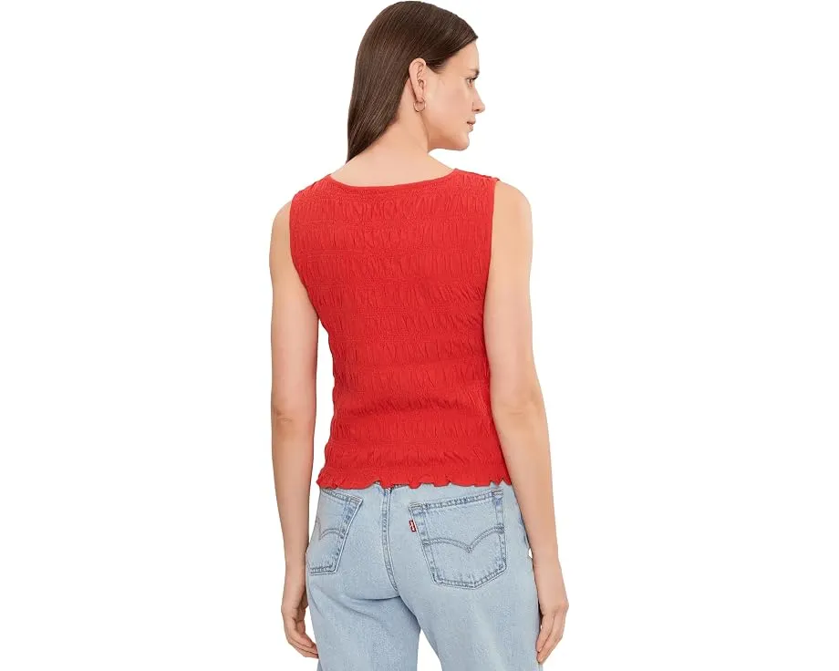 Топ Smocked Boatneck Tank от Madewell со сборками