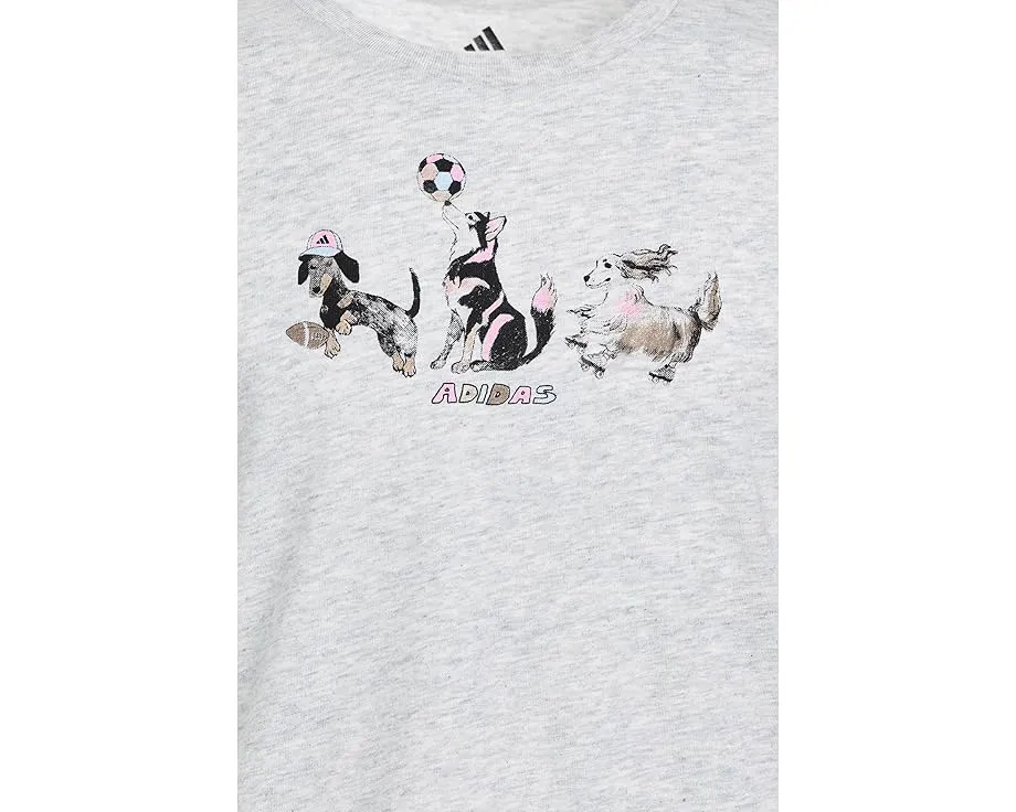 Детский комплект adidas Kids: футболка с капюшоном и короткие шорты