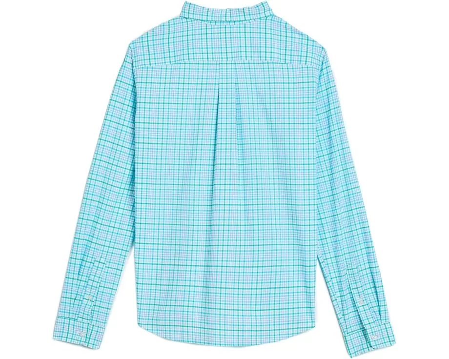 Рубашка Vineyard Vines Tiki Torch Plaid Performance из хлопка в клетку