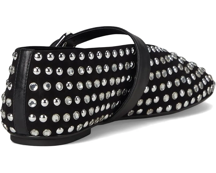 Балетки Schutz Eiza Glam с декоративными шипами на замшевом верхе и стелькой EVA