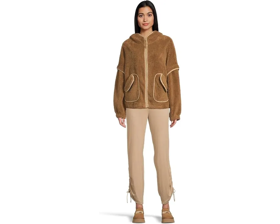 Толстовка UGG Mariella Uggfluff на молнии из плюшевого флиса с капюшоном