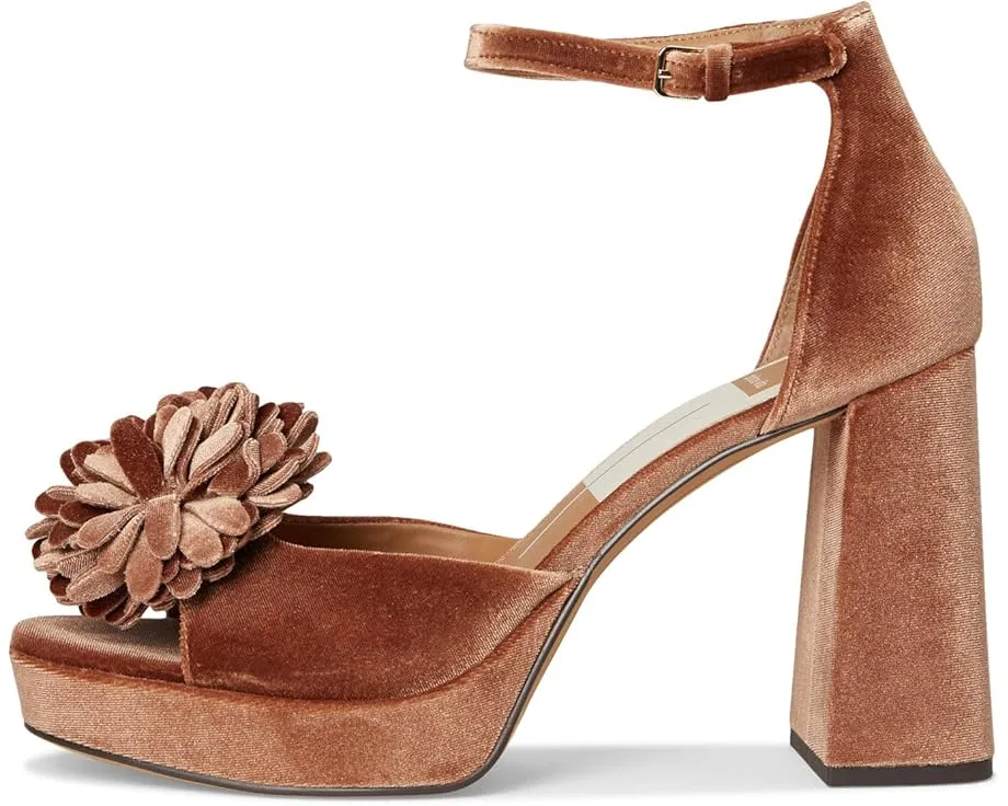 Босоножки Perel на платформе от Dolce Vita с велюровым верхом и помпоном